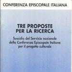 Tre proposte per la ricerca